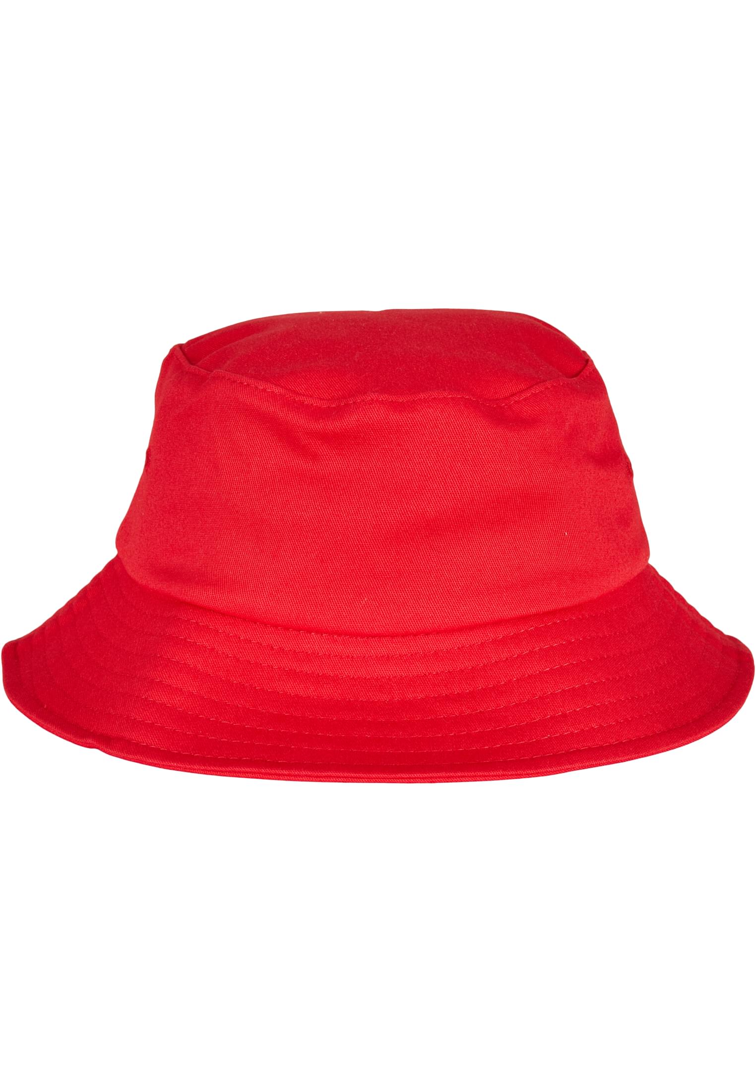 Levně Dětská čepice Flexfit Cotton Twill Bucket, červená