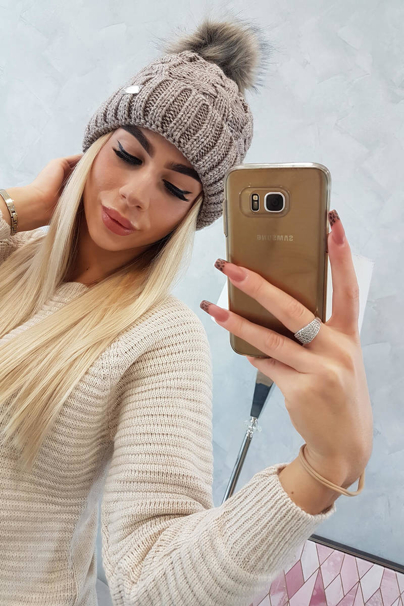 Cap K162 dark beige