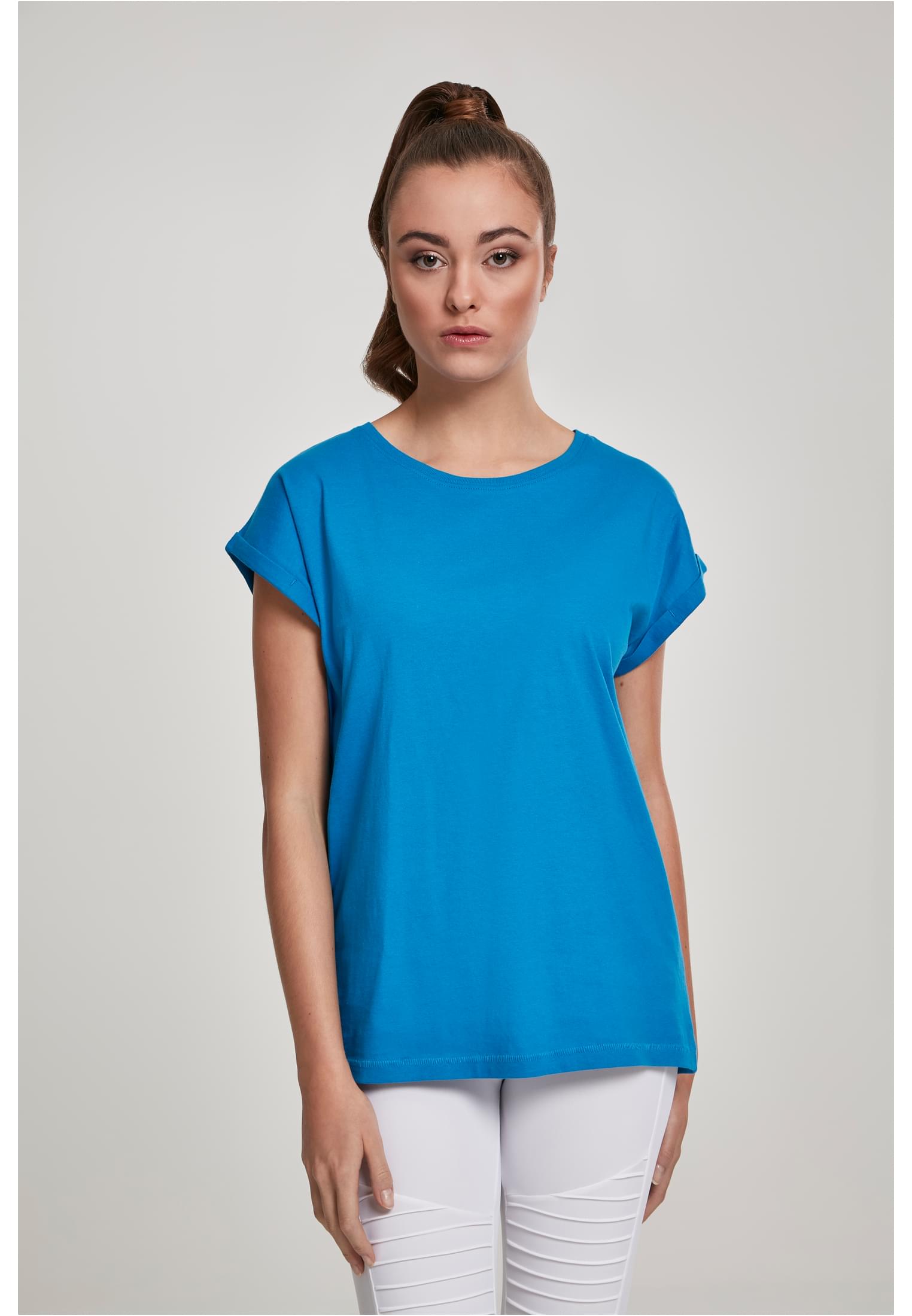 Women's T-shirt With Extended Shoulder Hawaiianblue