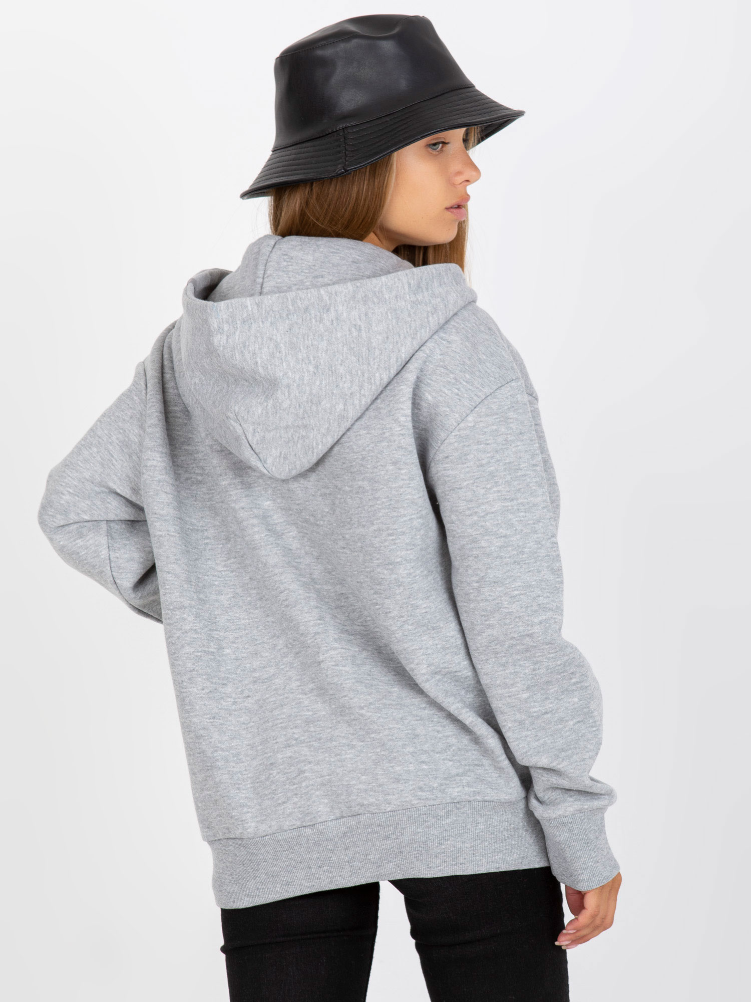 Grey sweatshirt with zippered pockets SUBLEVEL