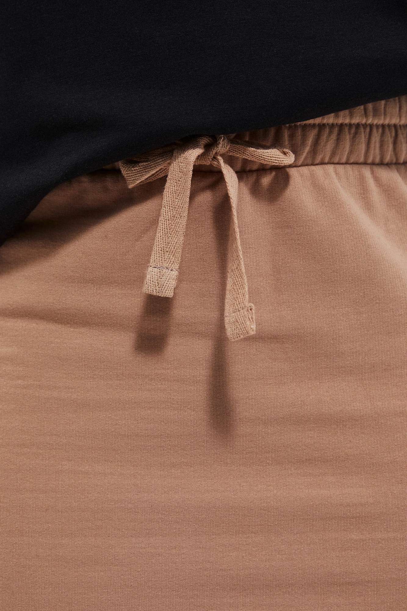 Knitted sweatshirt skirt - beige