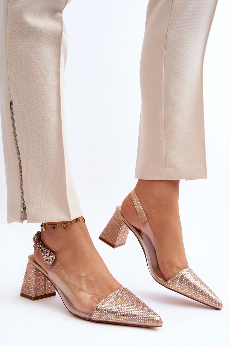 Elegant pointed pumps D&A Champagne