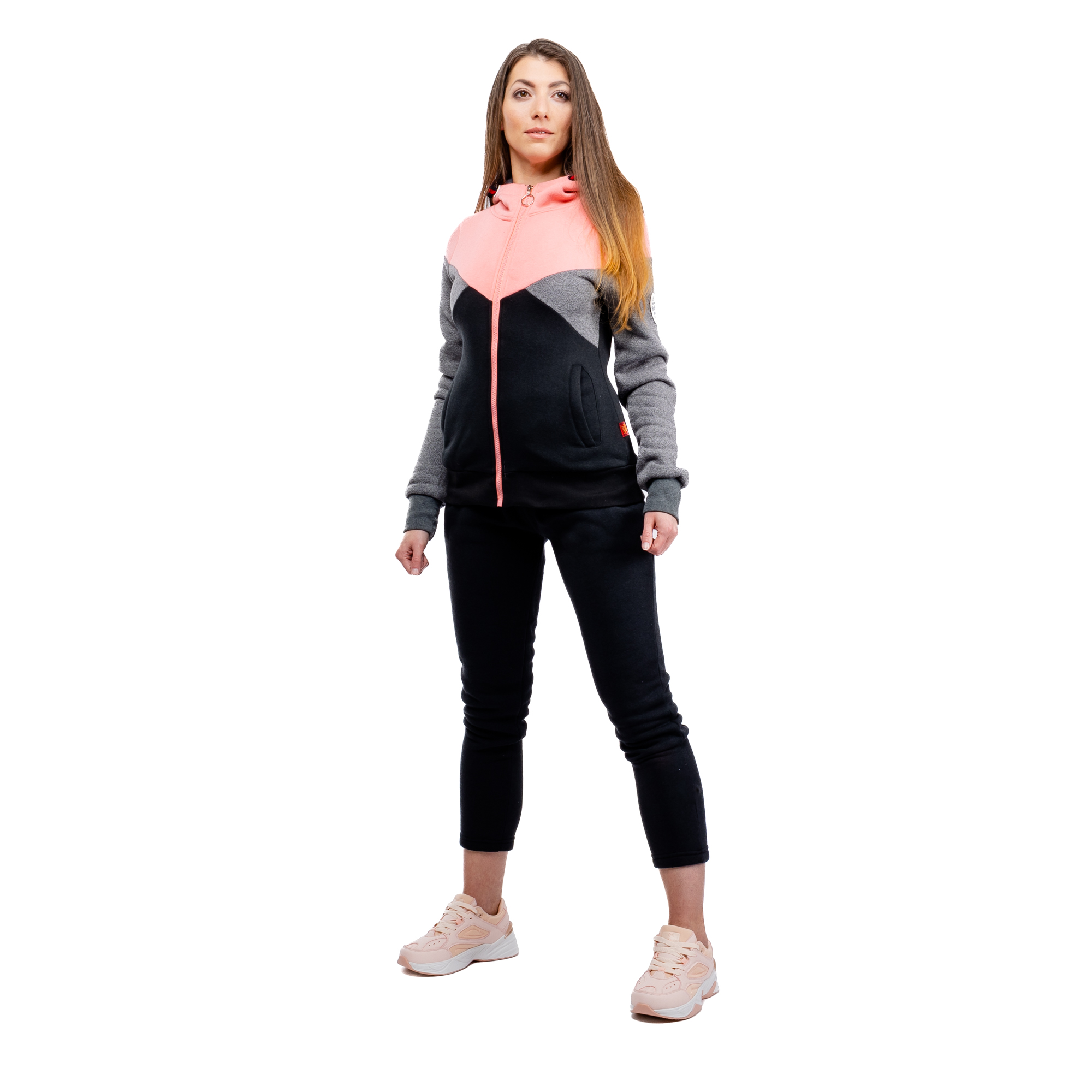 Women&#039;s tracksuit GLANO - black/pink