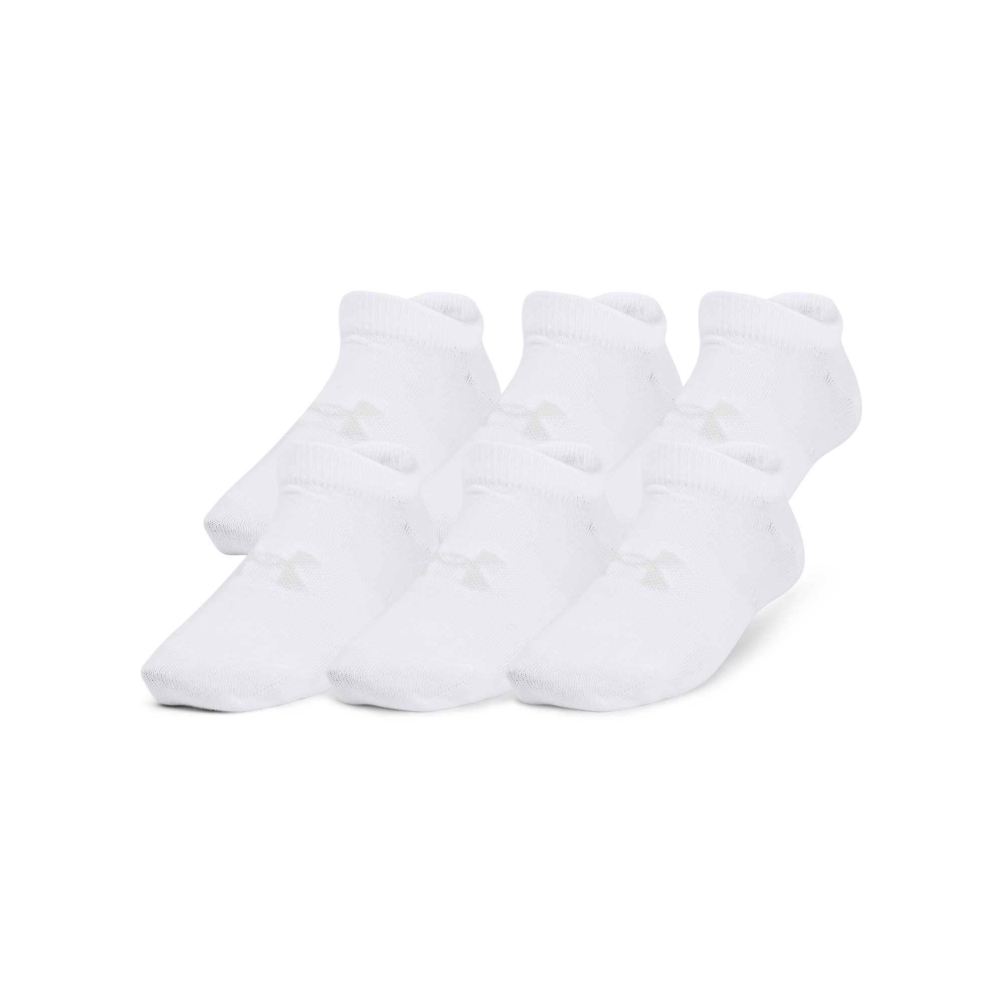 Ponožky Under Armour UA Yth Essential No Show 6pk - bílá