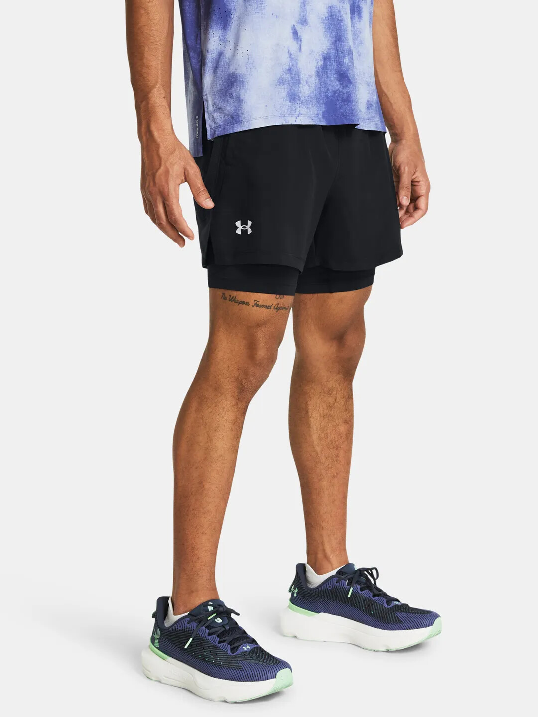 Under Armour LAUNCH 5'' 2-IN1 SHORTS Black XXL