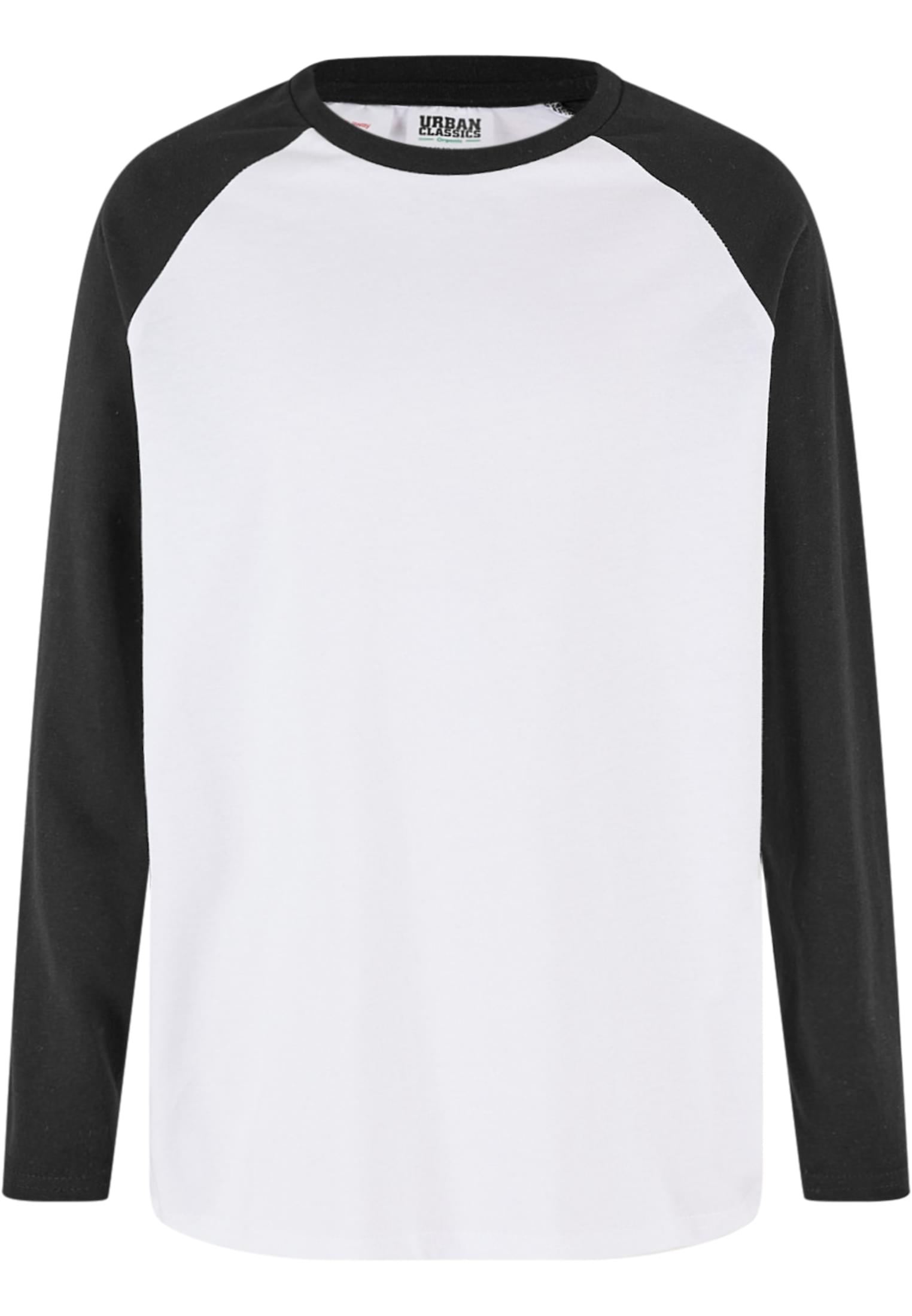 Boys' Long-sleeved T-shirt Organic Oversized White/black