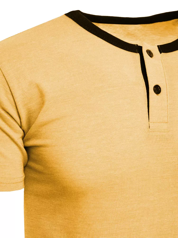 Basic men's T-shirt mustard Dstreet