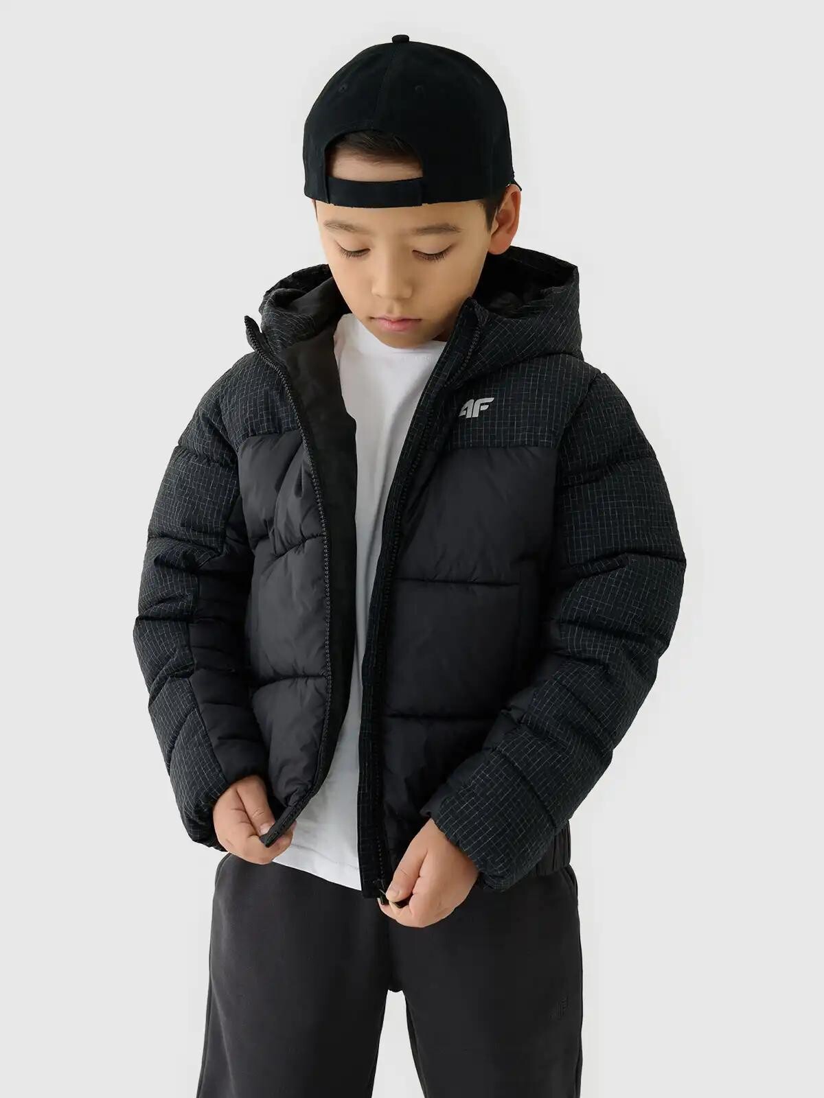 Boys' winter jacket 4F