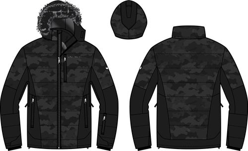 Men's Ski Jacket With Ptx Membrane ALPINE PRO KOR Black