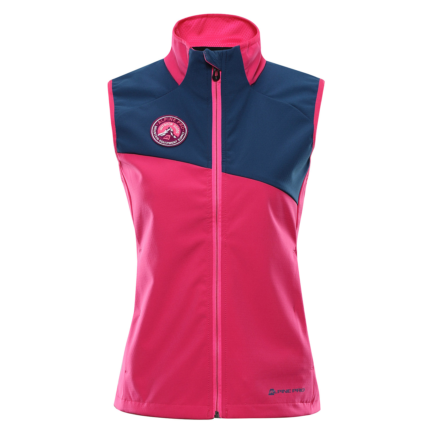 Women's Softshell Vest ALPINE PRO WERSA Cabaret