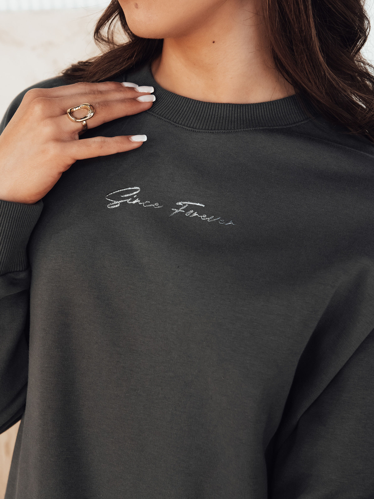 Bluza damska ERIAN grafitowa Dstreet