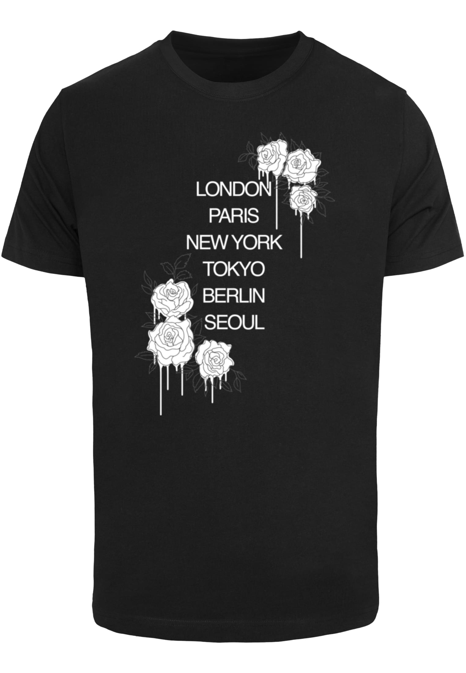 Men's T-shirt City Roses black