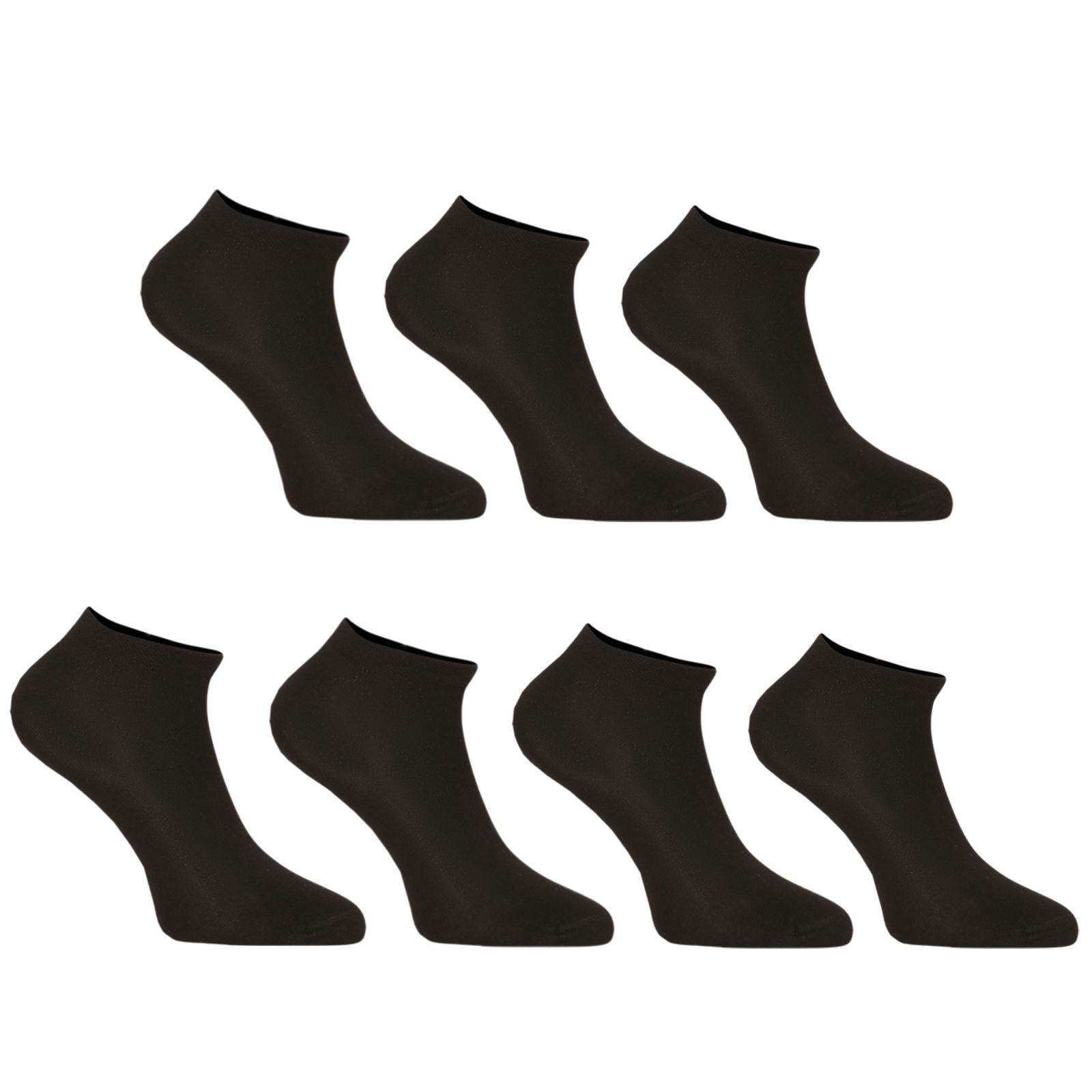 Levně 5PACK ponožky Nedeto nízké černé