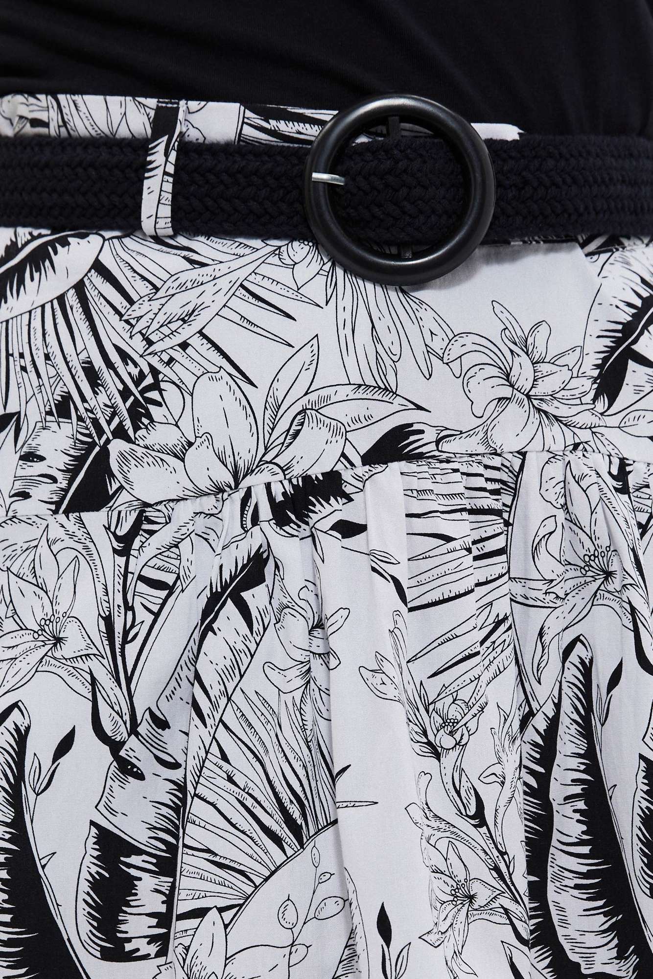 Patterned cotton skirt