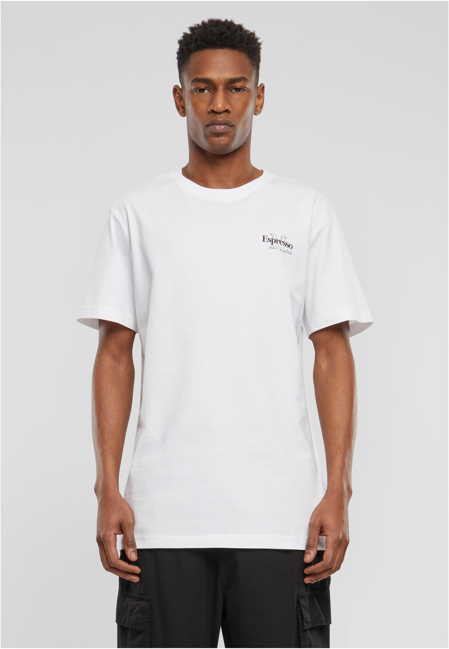 Men's T-shirt Espresso M Club White