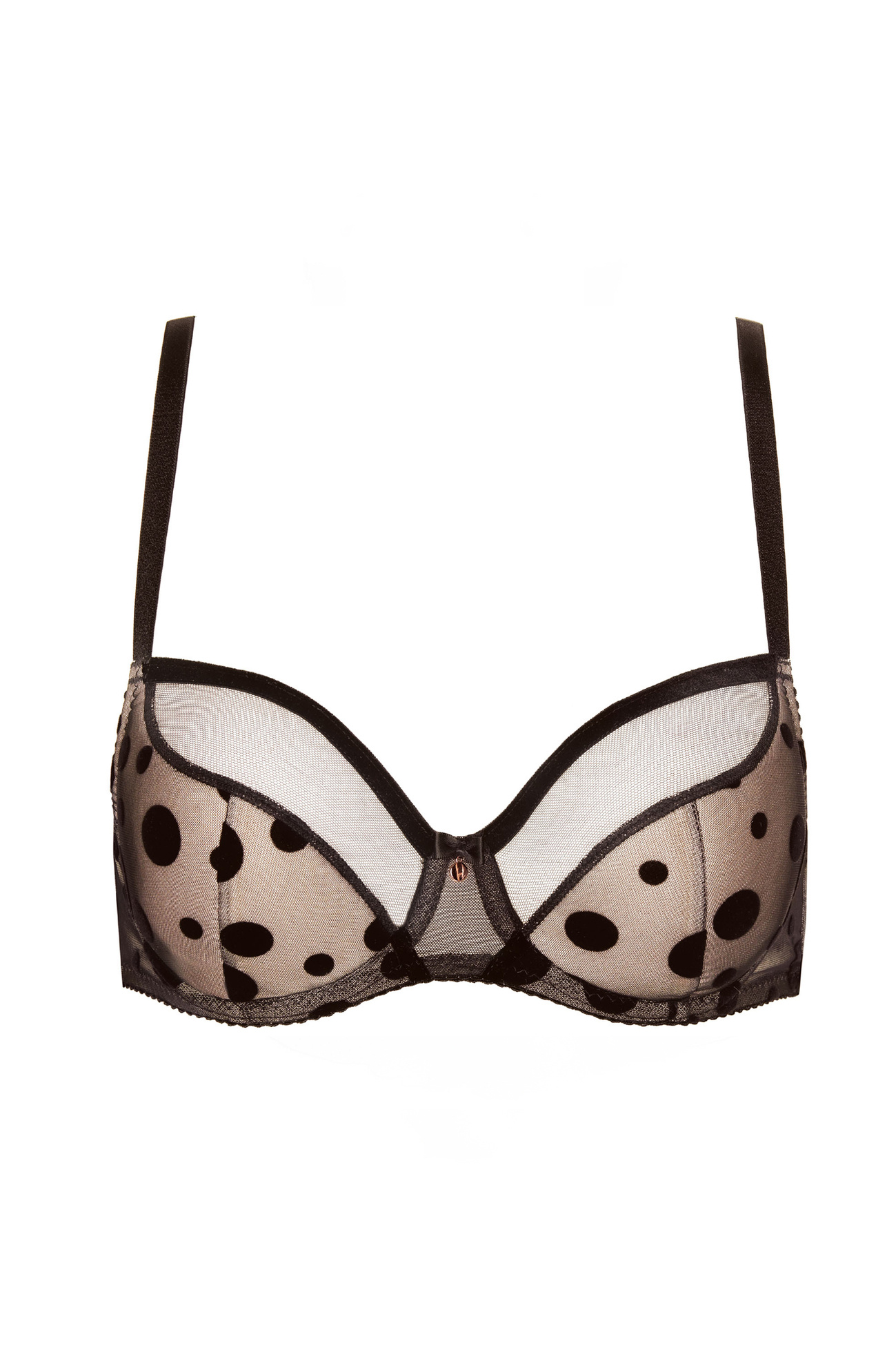 Gorteks Daphne dotted tulle half padded br