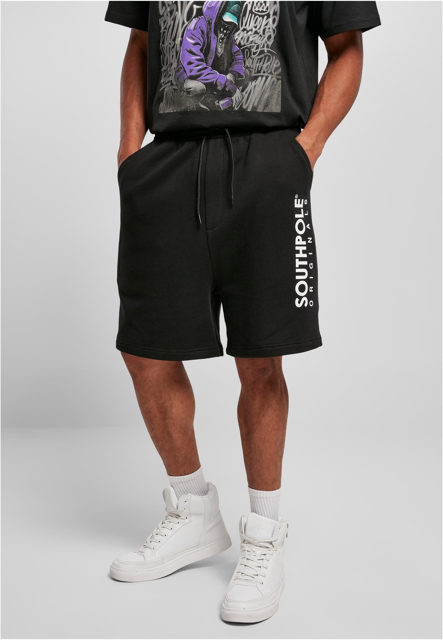 Levně Southpole Basic Sweat Shorts černé
