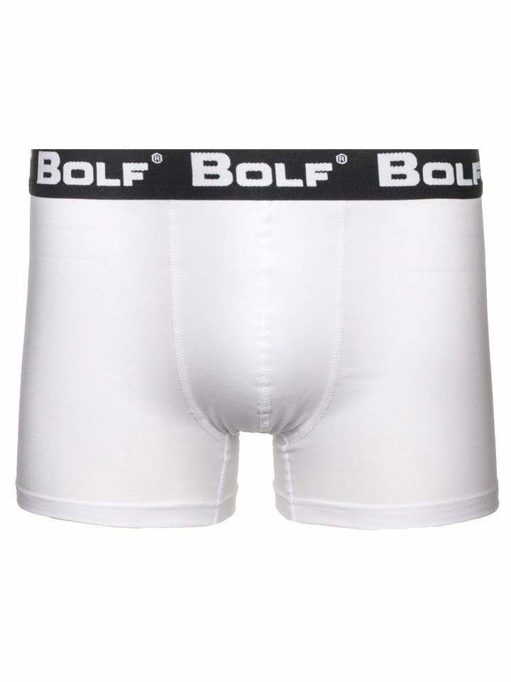 Stylish men's boxer shorts Bolf 0953 - white,