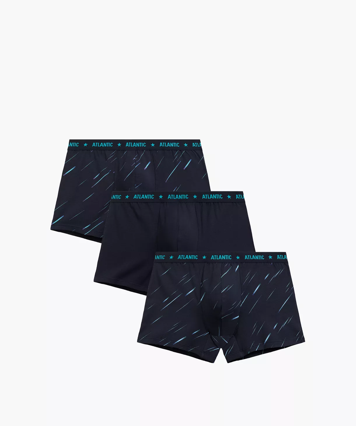 3-PACK Men&#039;s Boxer Shorts Atlantic