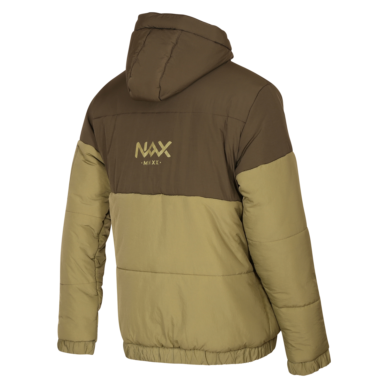 Jachete de iarna pentru barbati NAX - kaki, oranj