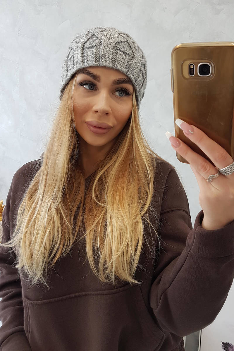 Beanie with fleece Sonia K201 grey