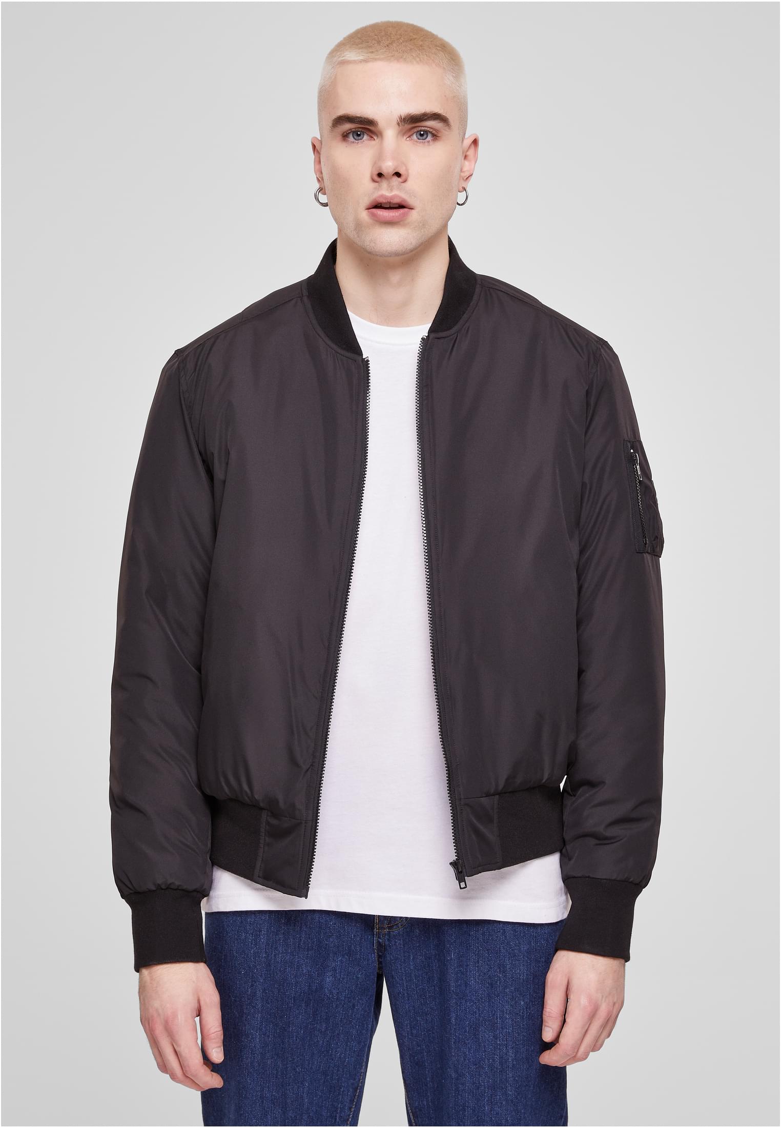 Recyclet Basic Bomber Jacket Black