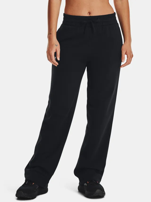 Černé sportovní kalhoty Under Armour UA Rival Flc Straight Pant