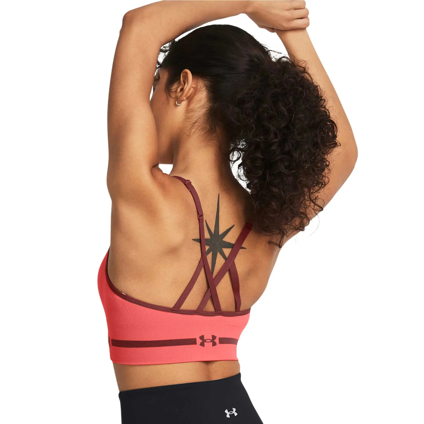 Under Armour UA Seamless Low Long Bra - pink