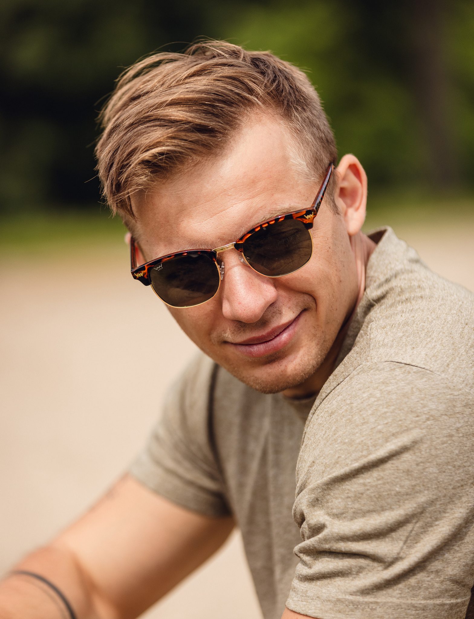 Sunglasses VUCH Ness Design Brown