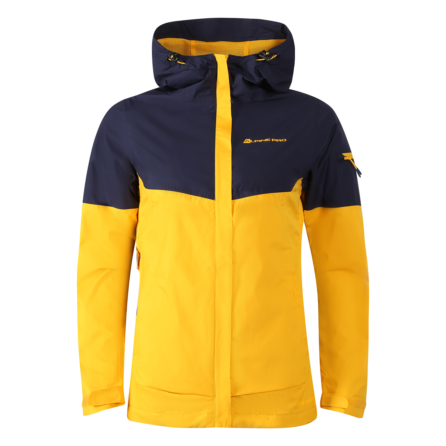Women's jacket with ptx membrane ALPINE PRO NOREMA old gold
