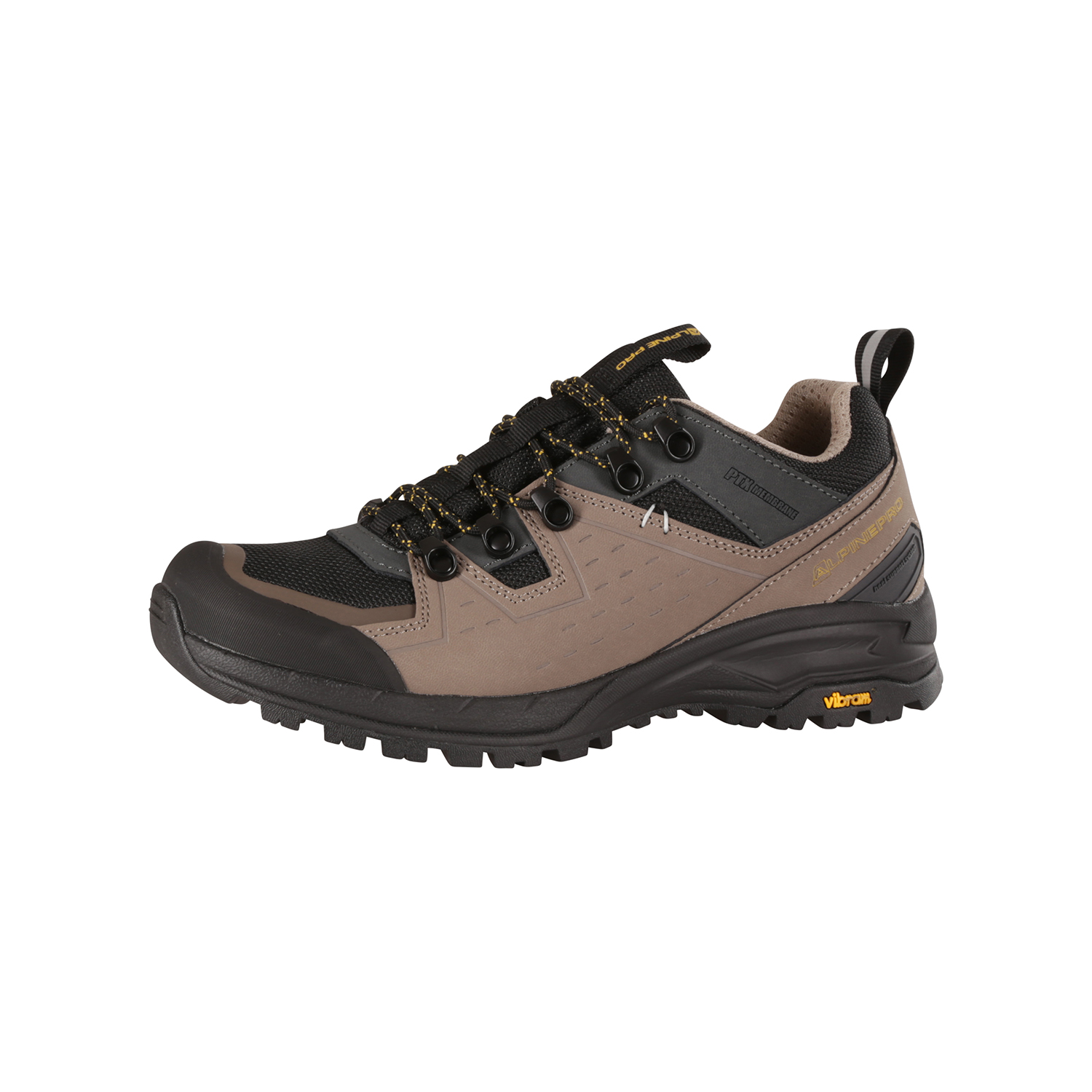 Leather outdoor shoes with PTX membrane ALPINE PRO OMERE fungi