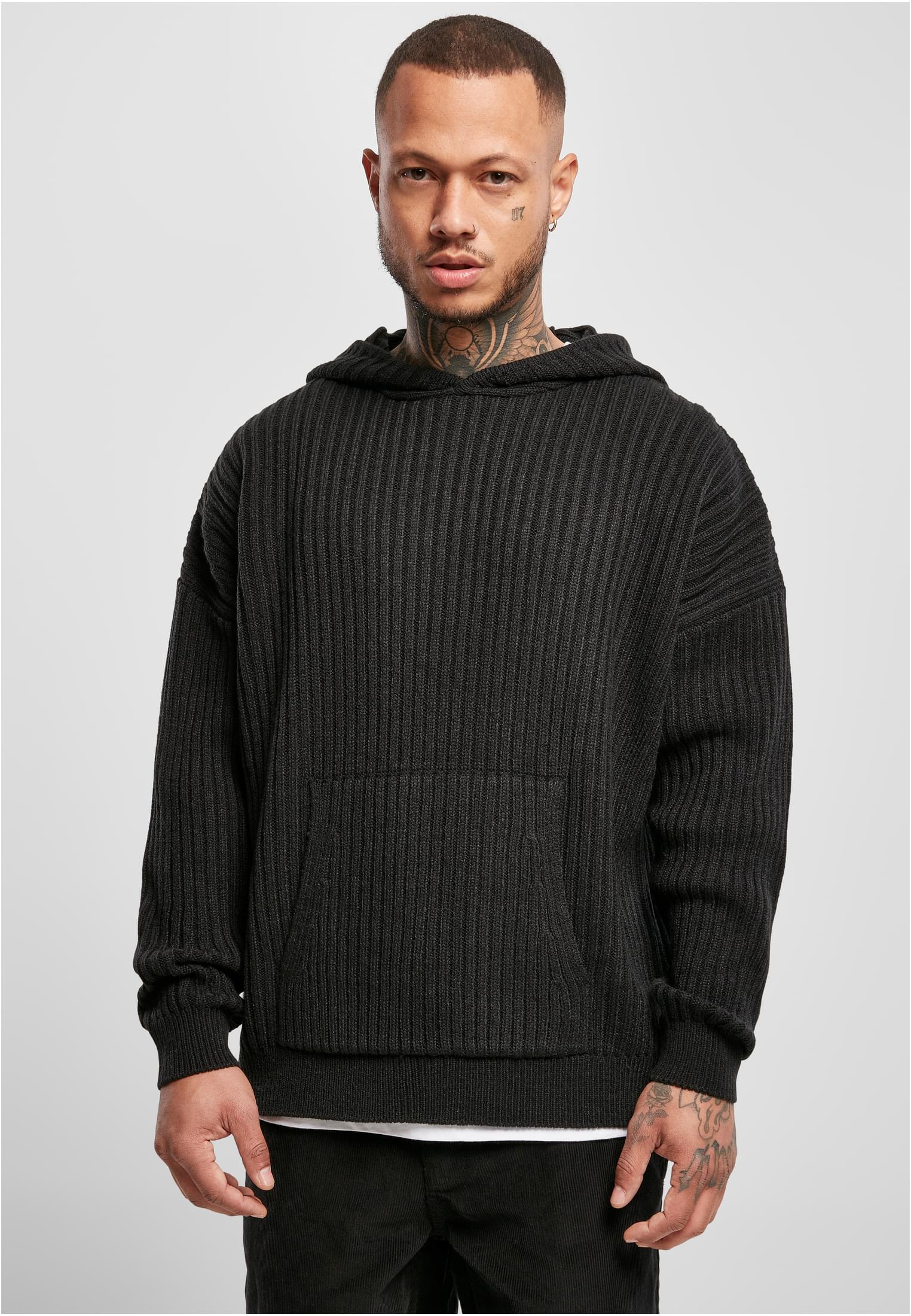 Knitted Hood Black