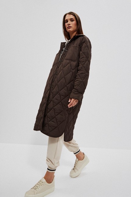 Long quilted jacket