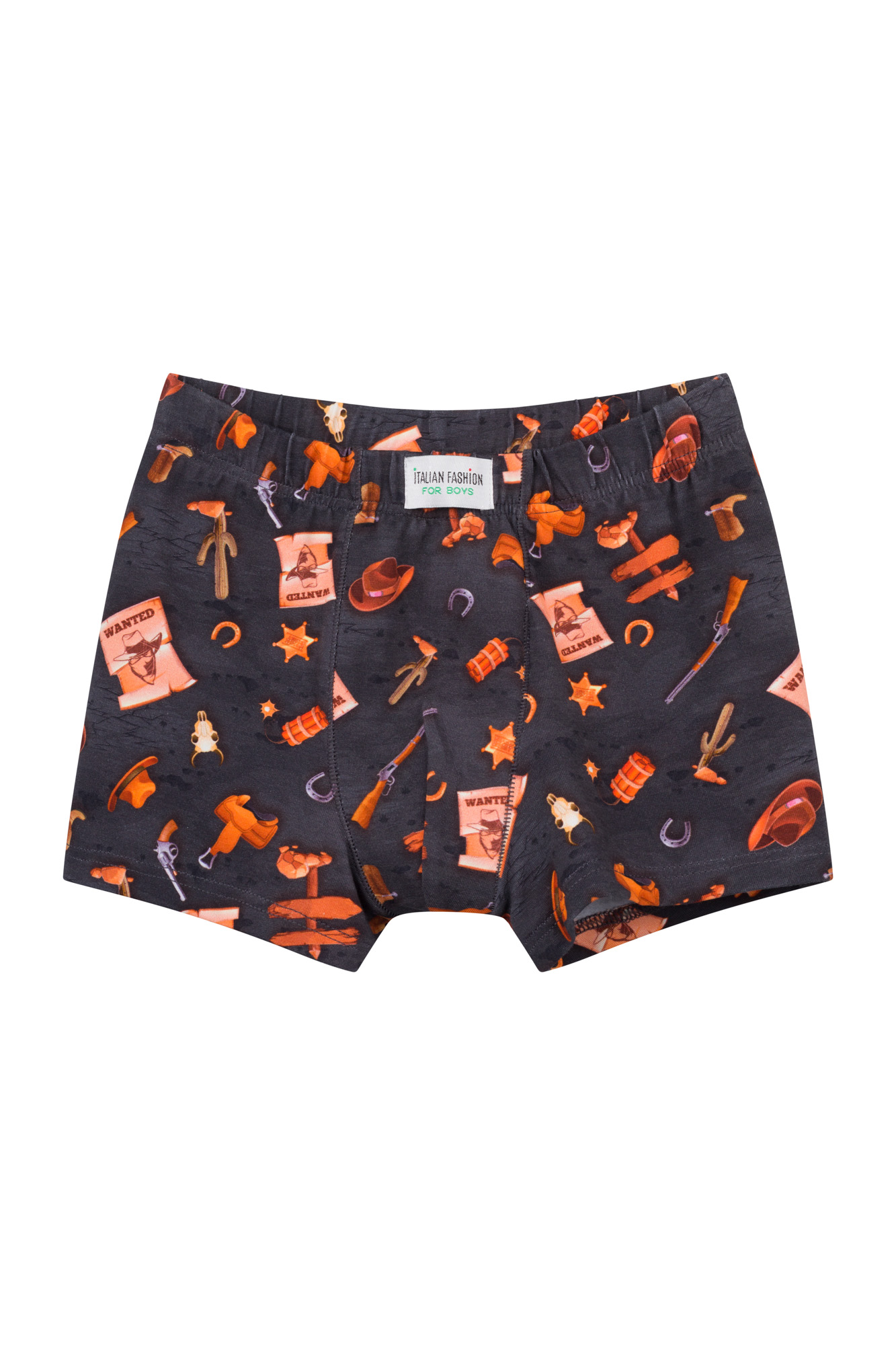 Boys' Boxer Shorts - Graphite Print
