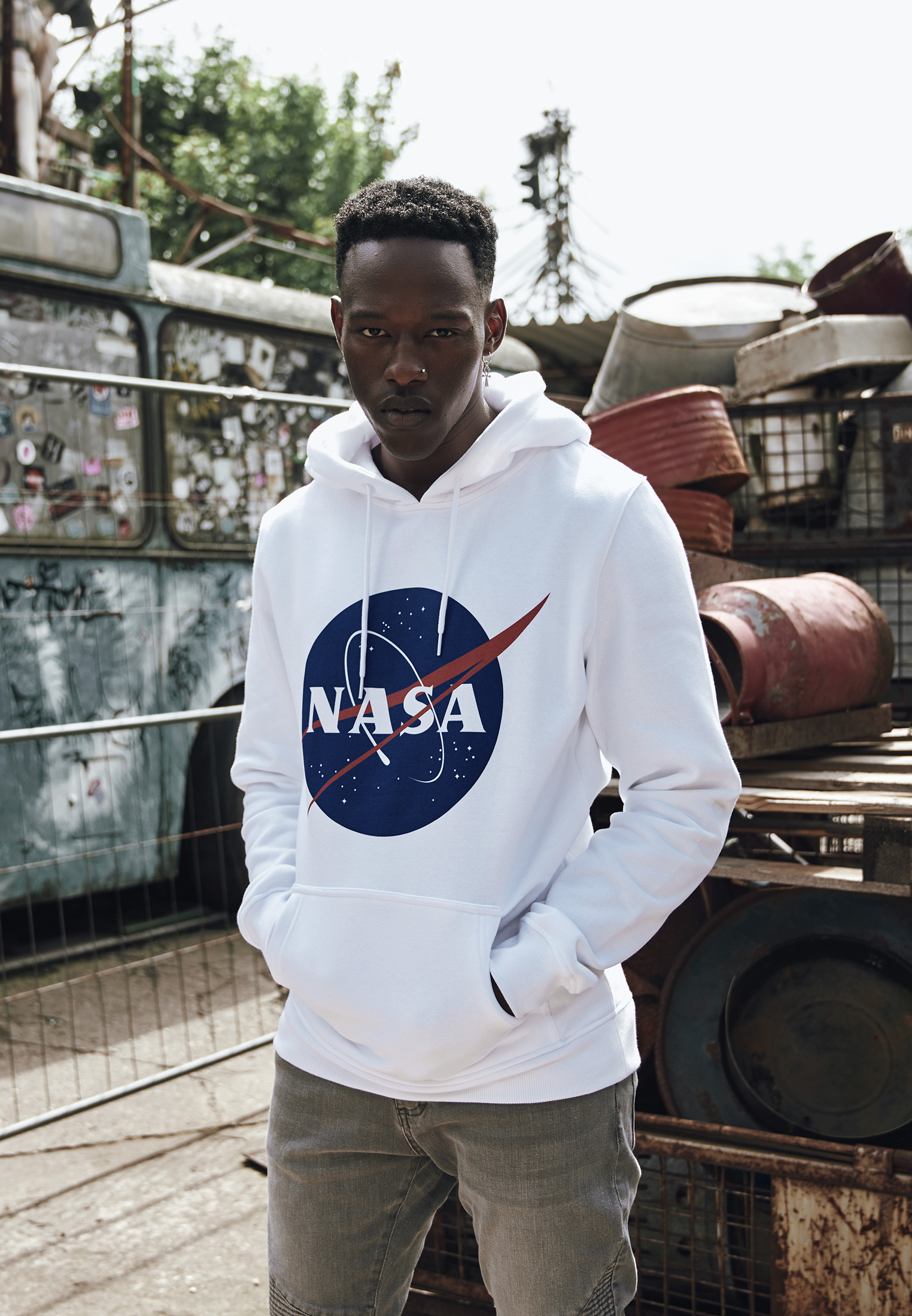 NASA Hoody white