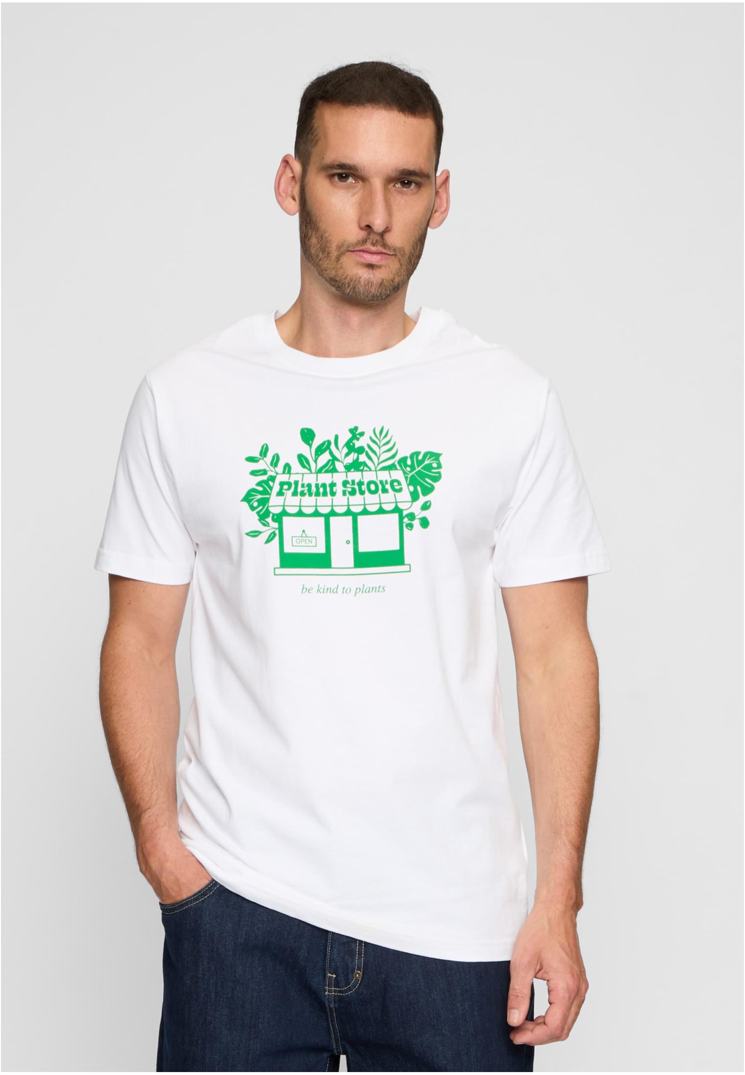 Plant Store Tee Bílé