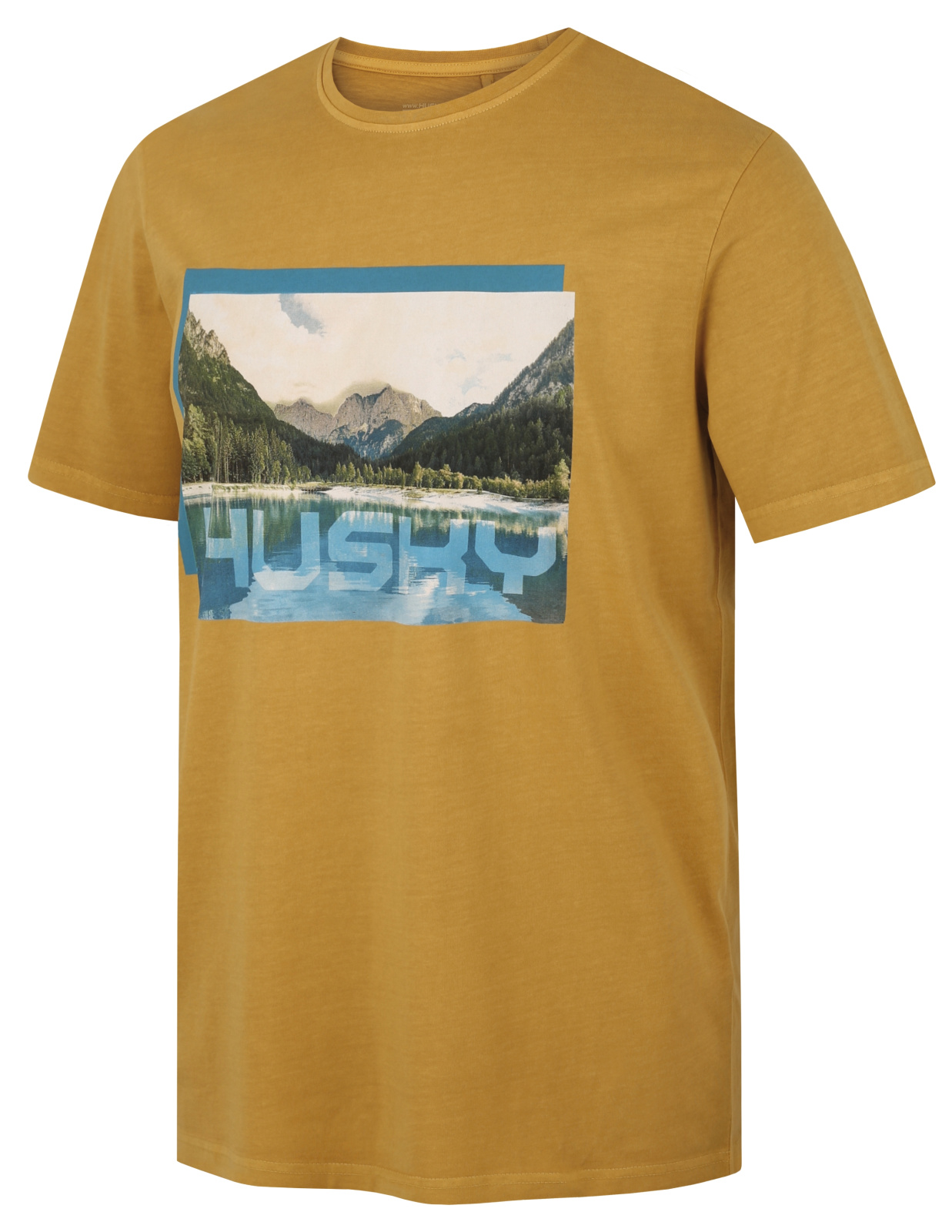 Men's cotton T-shirt HUSKY Tee Lake M mustard