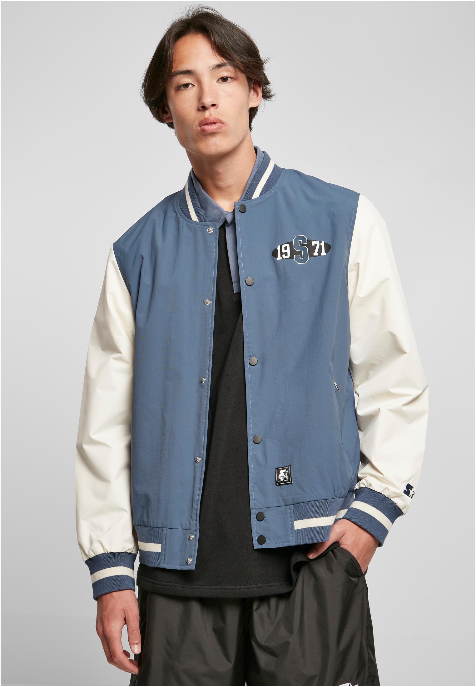 Levně Starter Nylon College Jacket vintage blue/bledewhite