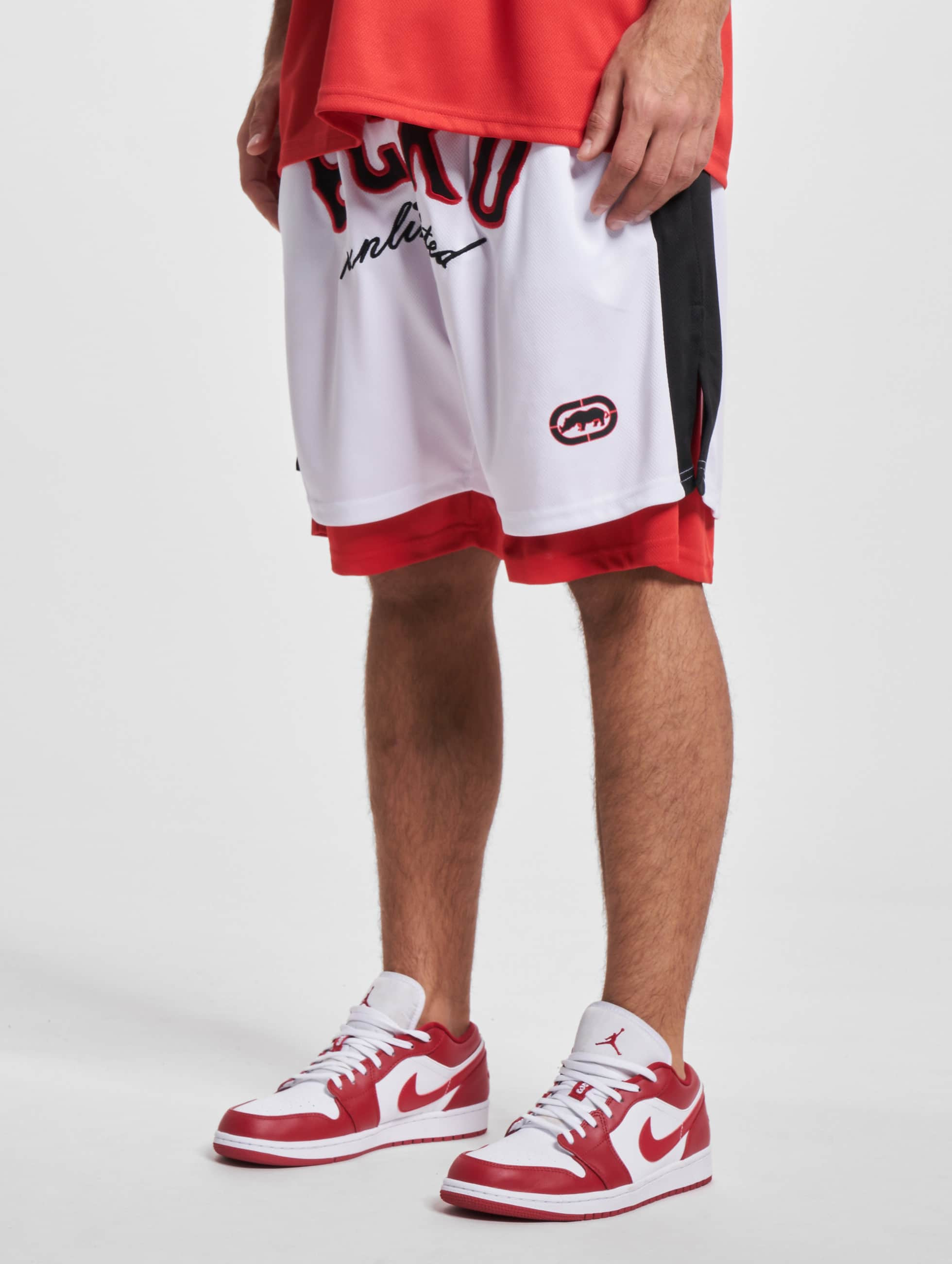 Společnost Ecko Unltd. BBALL shorts white/red