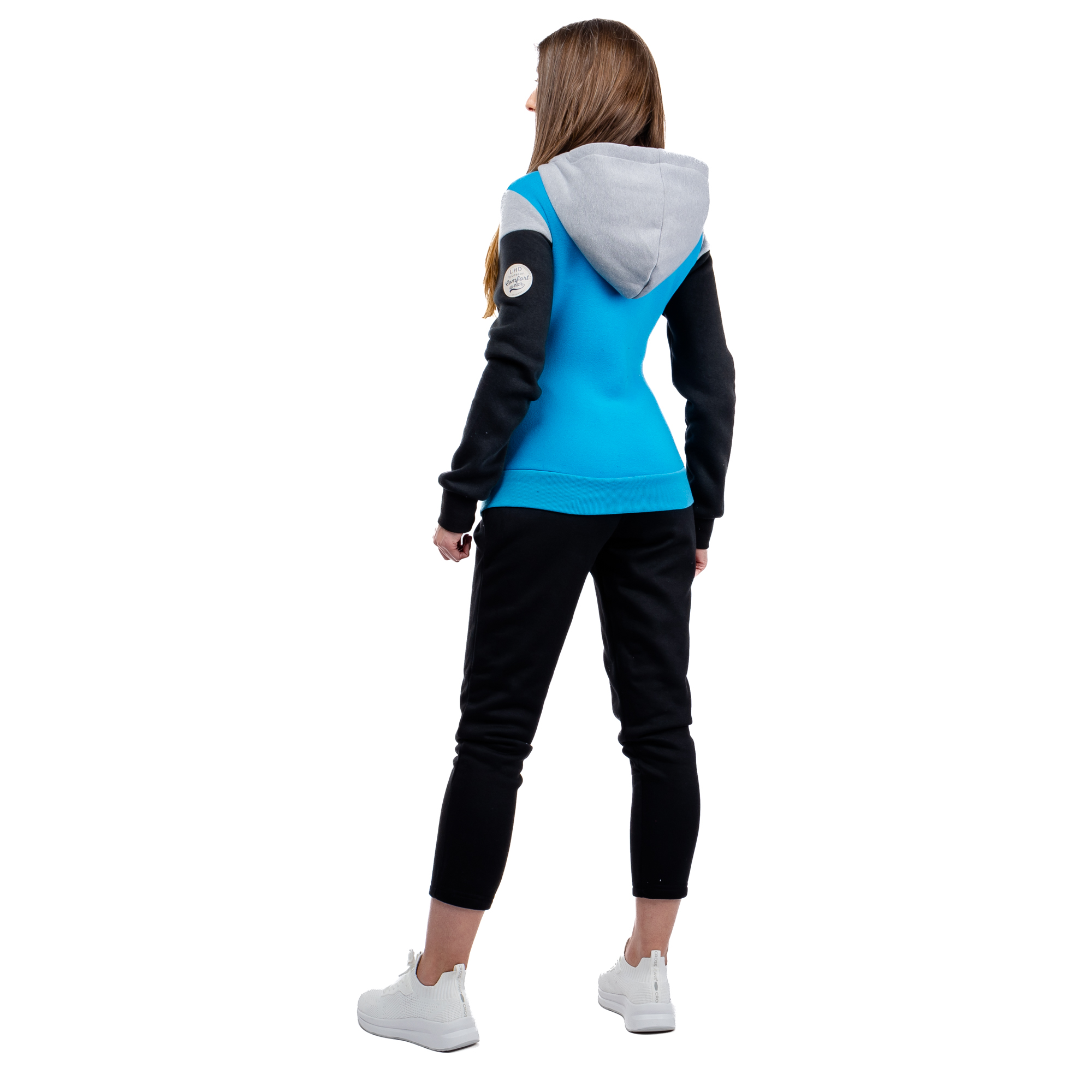 Women&#039;s tracksuit GLANO - blue/light gray