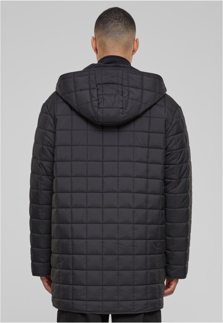 Men&#039;s parka with lining Lined black