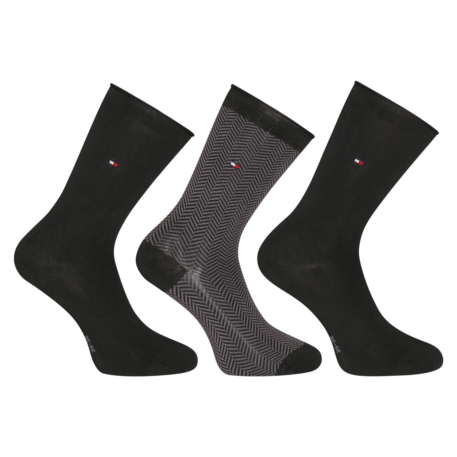 Levně 3PACK dámské ponožky Tommy Hilfiger vícebarevné