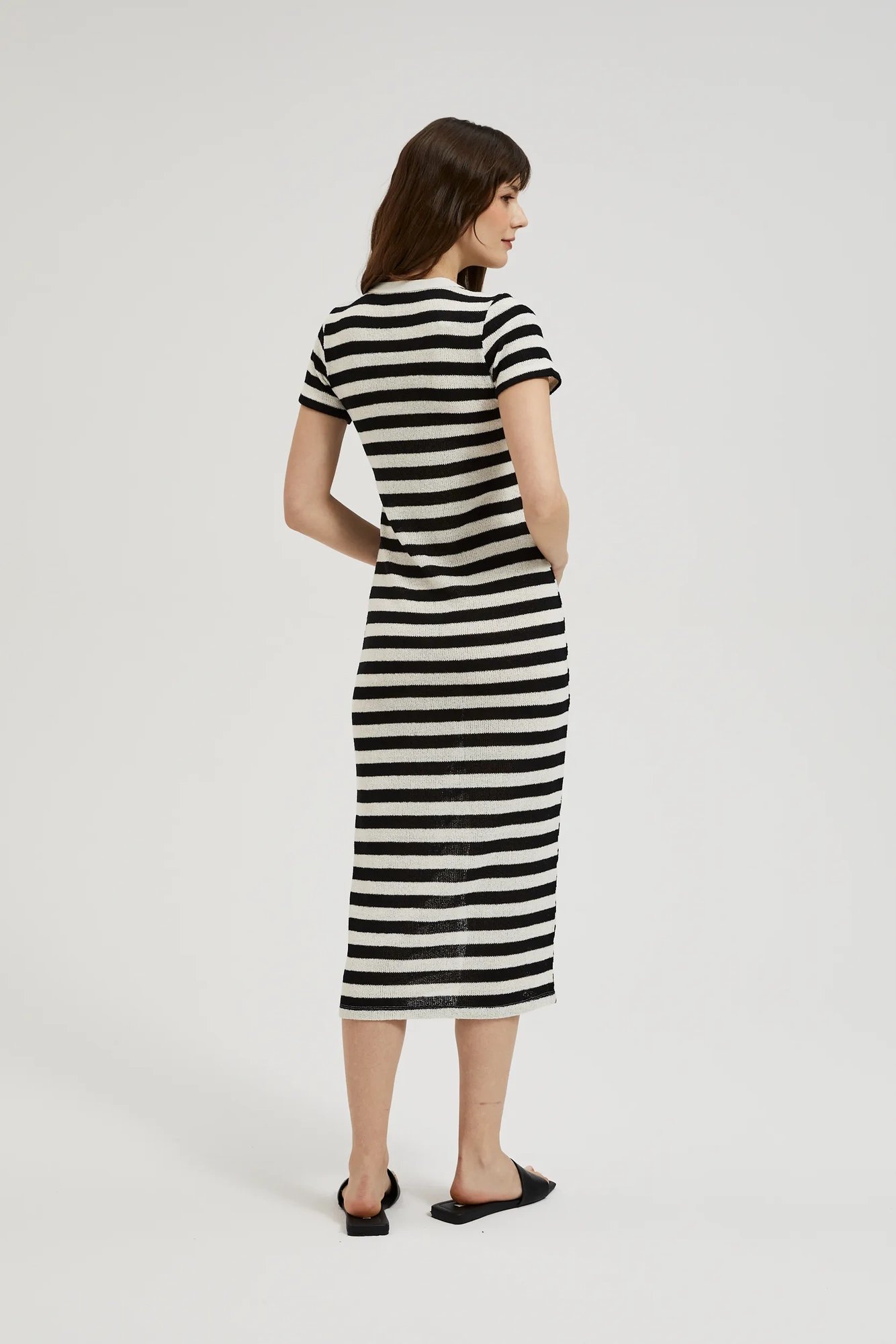 Marisse Women's Dress L-Su-4343 Black_Off White