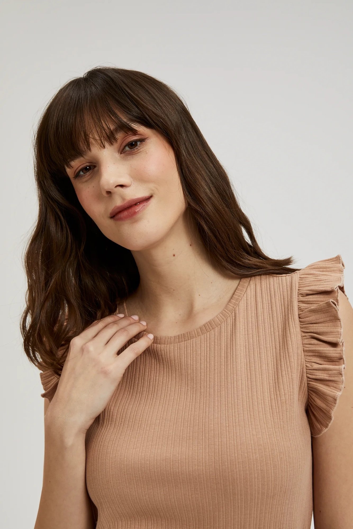 Women's blouse MOODO - dark beige