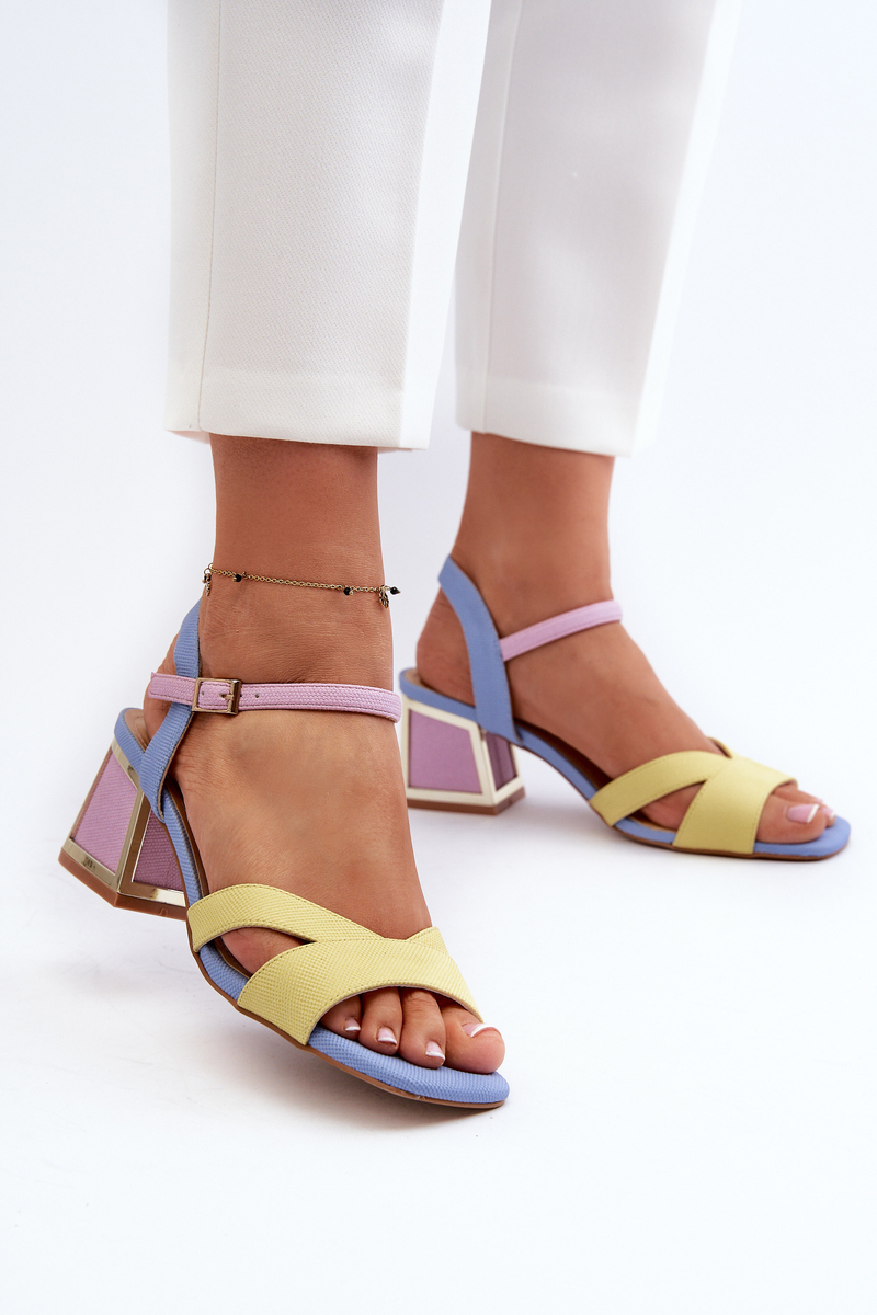 S. BARSKI Pastel Women's Sandals With Heels D&A