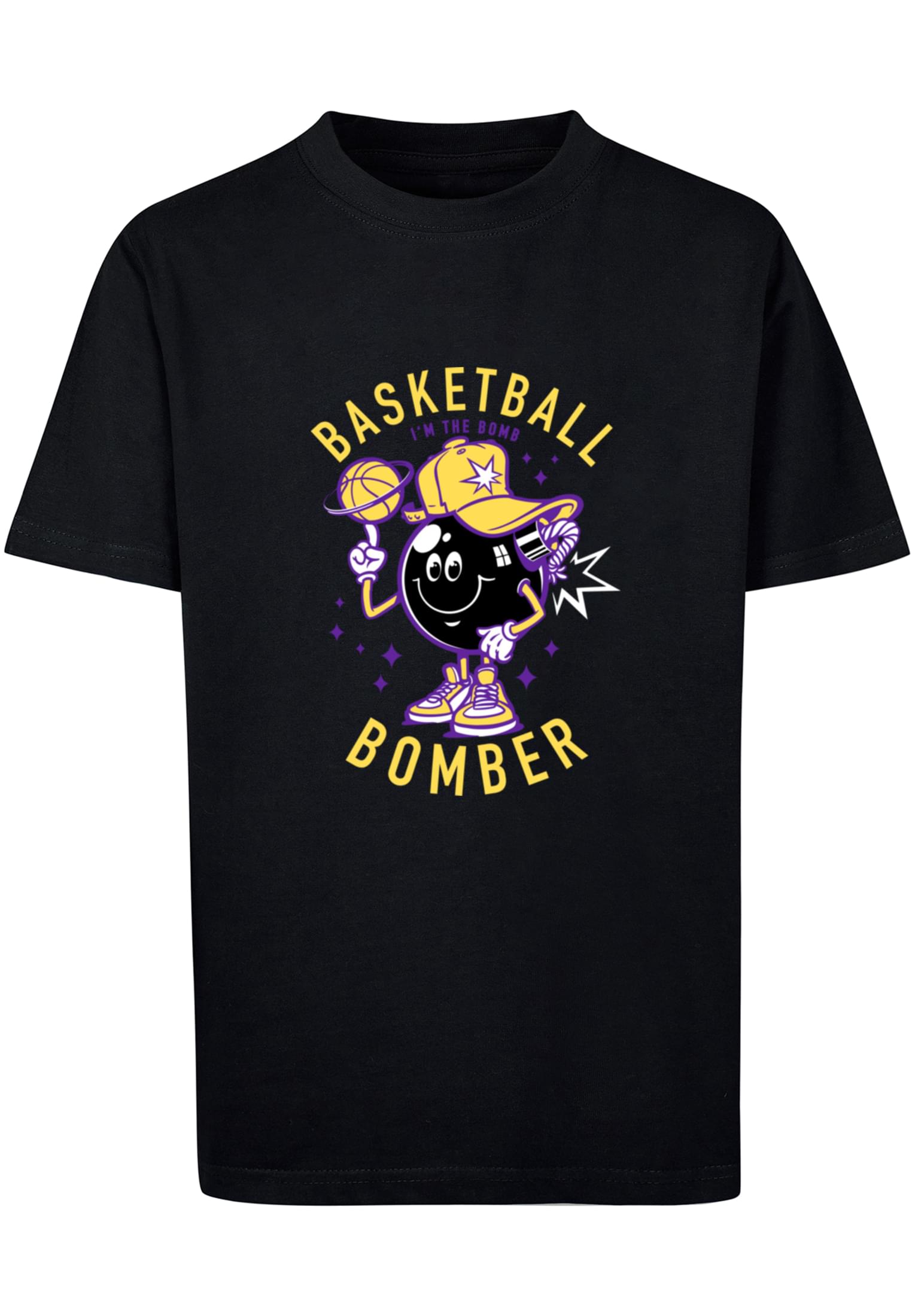 Levně Dětské basketbalové bomber tričko černé