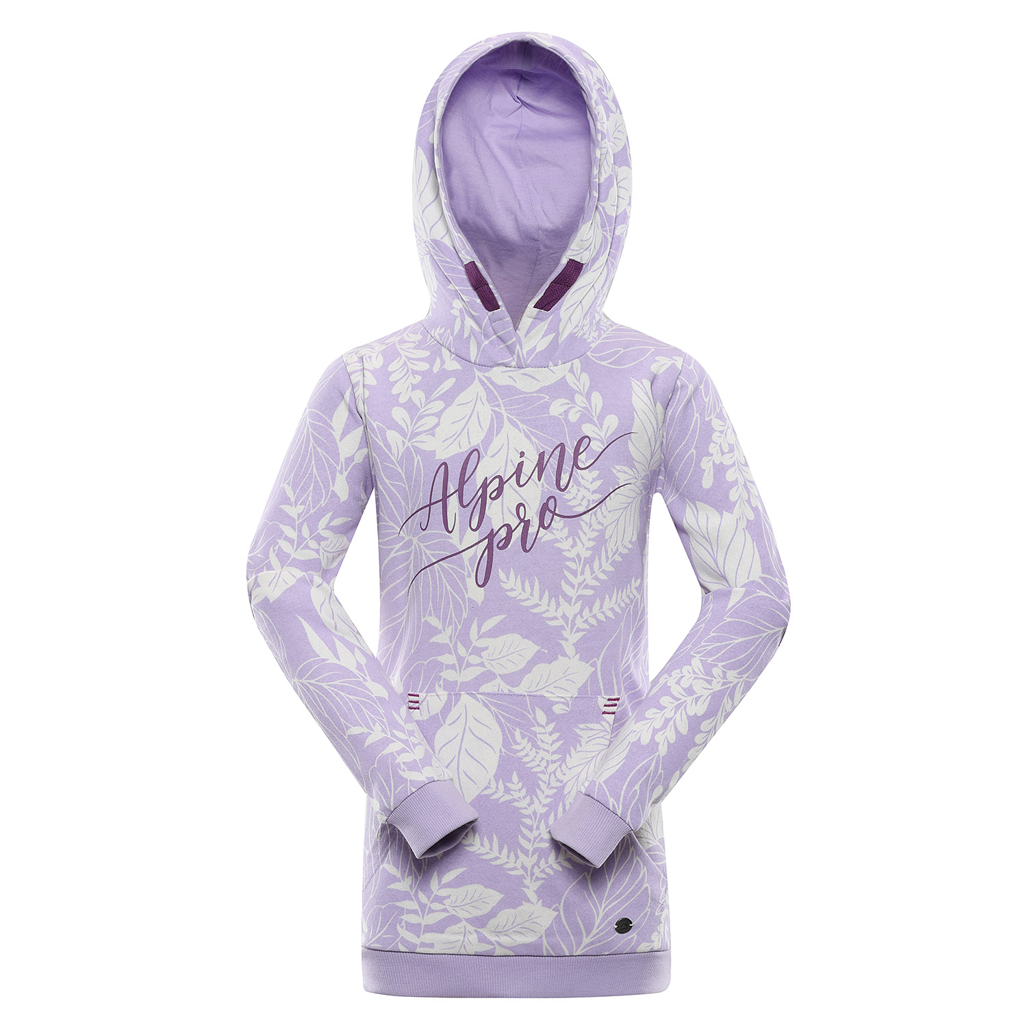 Children's cotton sweatshirt ALPINE PRO MOREDO pastel lilac variant pb
