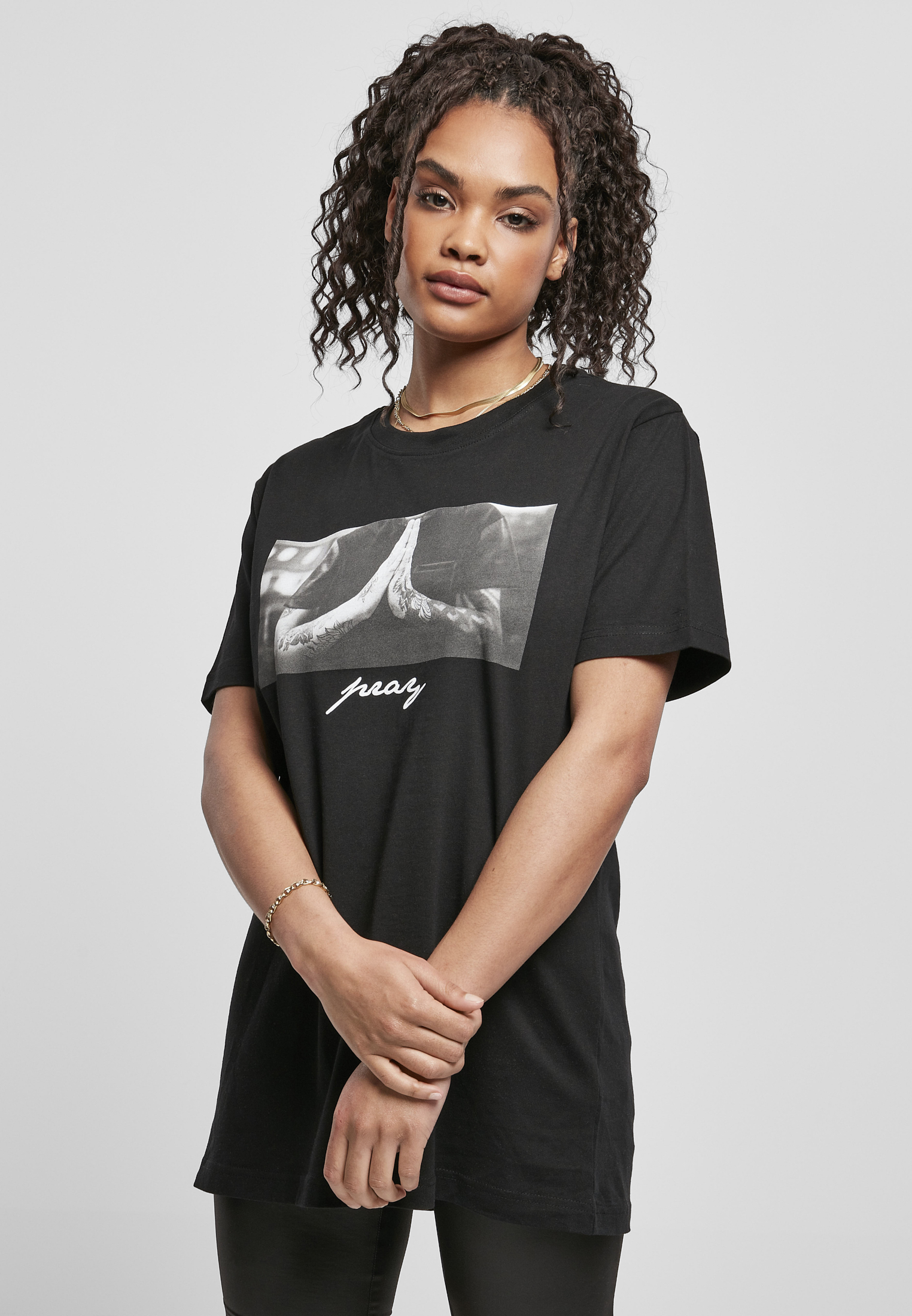 Doamnelor Pray Tee Black
