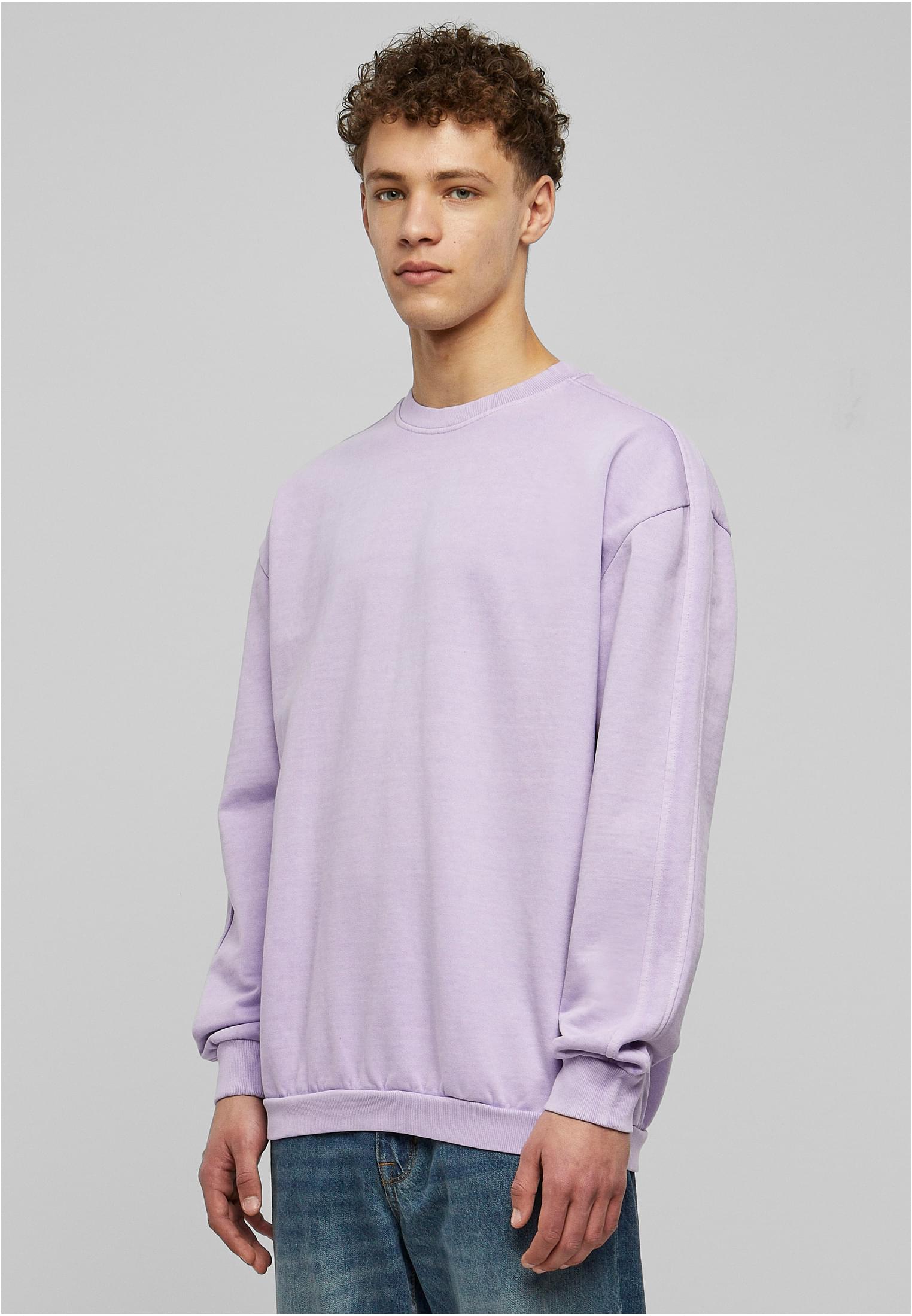 Heavy Terry Garment Dye Crew Lilac