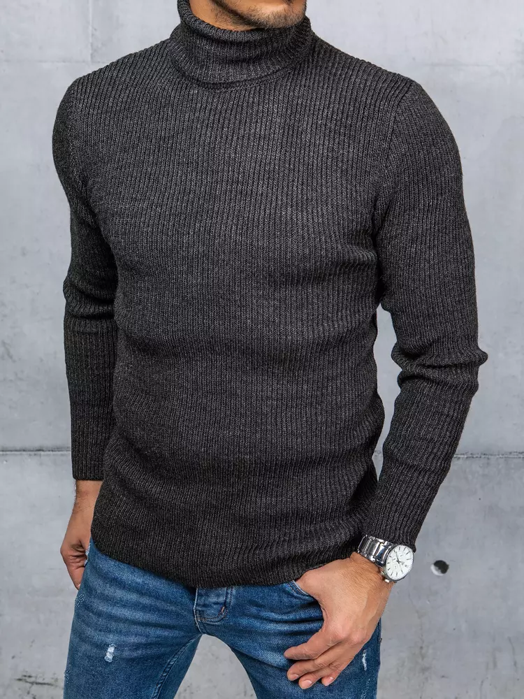 Men's dark gray sweater Dstreet